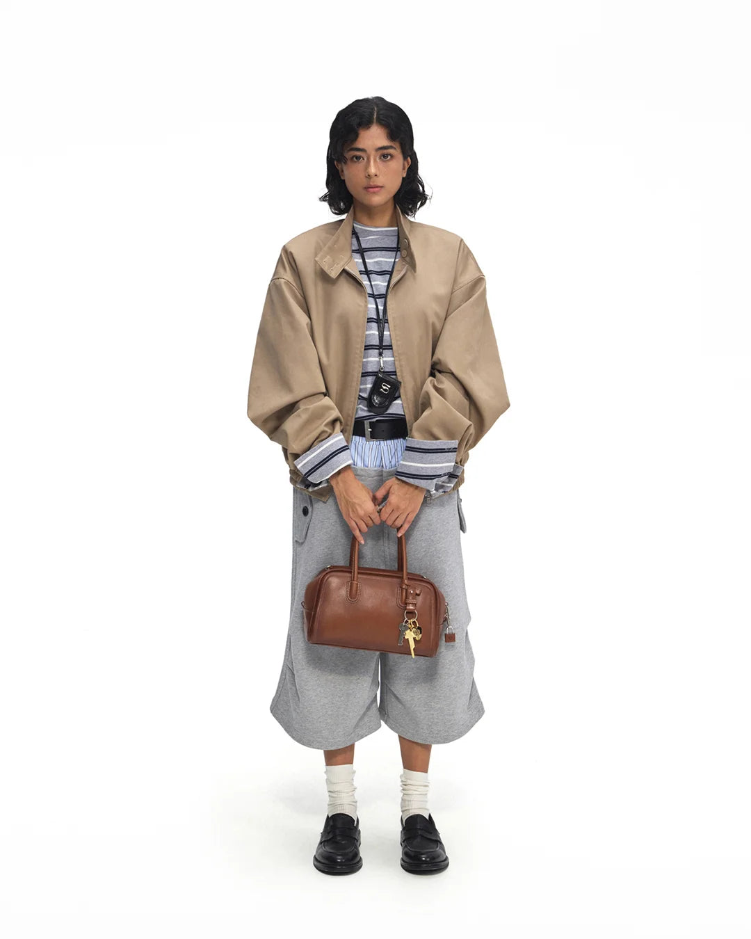 Beersister Top-Grain Waxed Calfskin Boston Bag