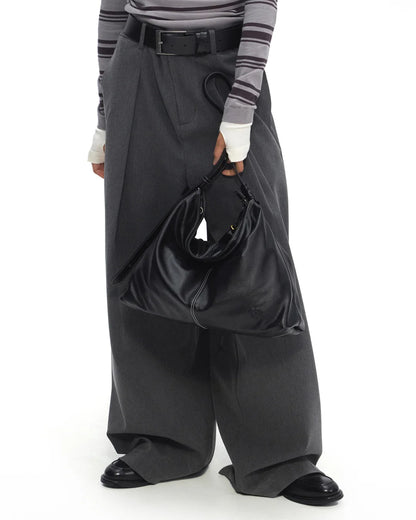 Beersister Thin-Strap Waxed Leather HOBO Bag