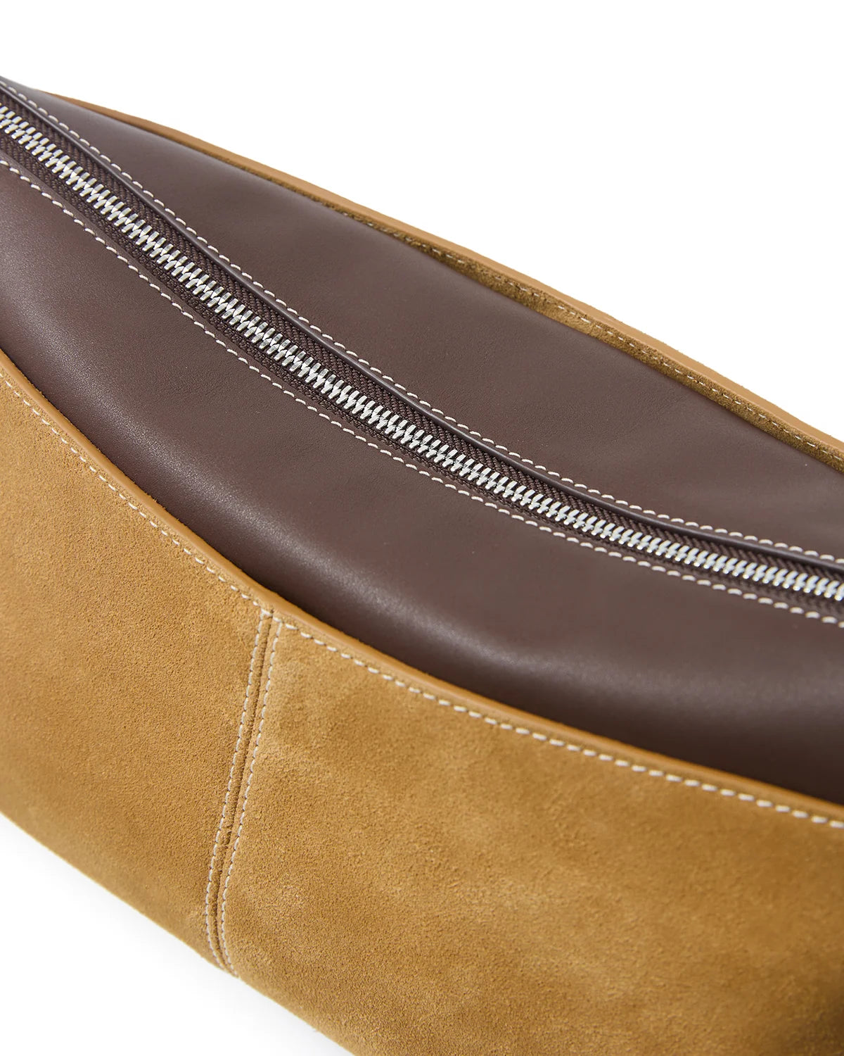 Beersister Suede Cowhide and Calfskin Shoulder Bag