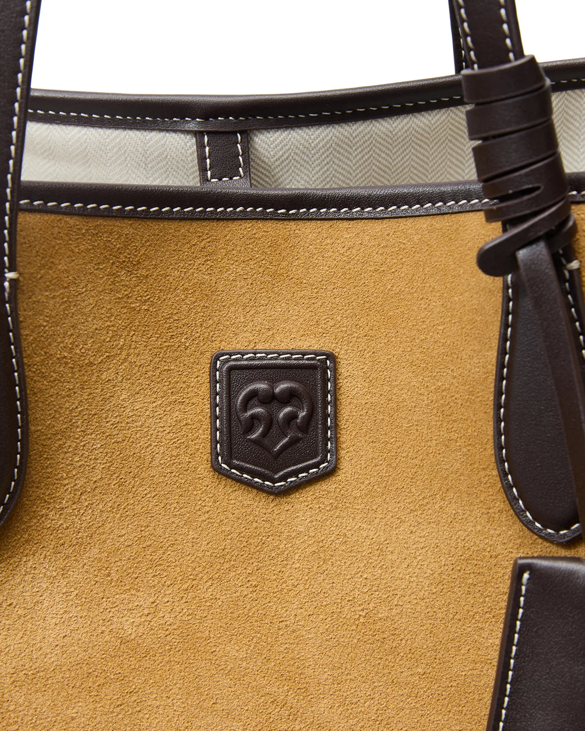 Beersister Suede Cowhide Foldable Tote Bag