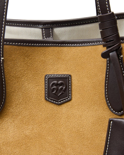 Beersister Suede Cowhide Foldable Tote Bag