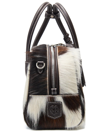 Beersister Three-Tone Cowhair Leather Boston
