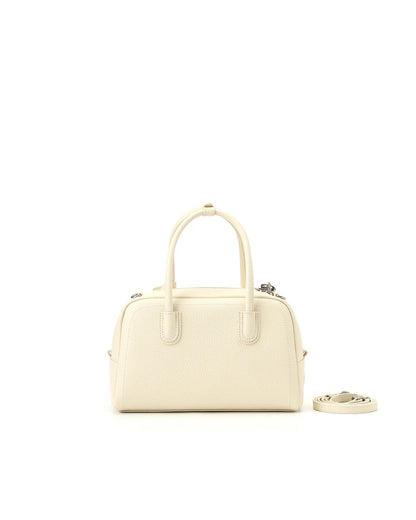 Beersister Pebbled Top-Grain Leather Boston Bag with Matte Finish