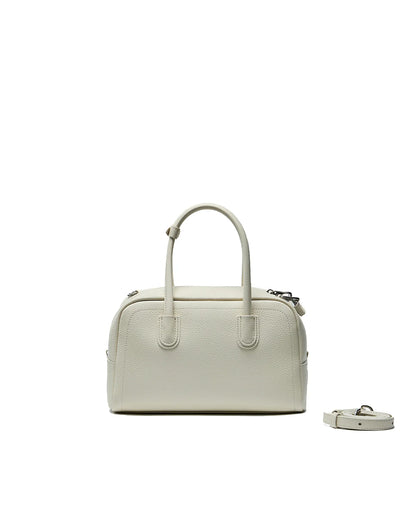 Beersister Pebbled Full-Grain Leather Boston Bag with Matte Finish