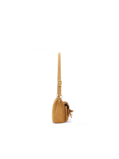 Beersister Suede Leather Bow Underarm Bag