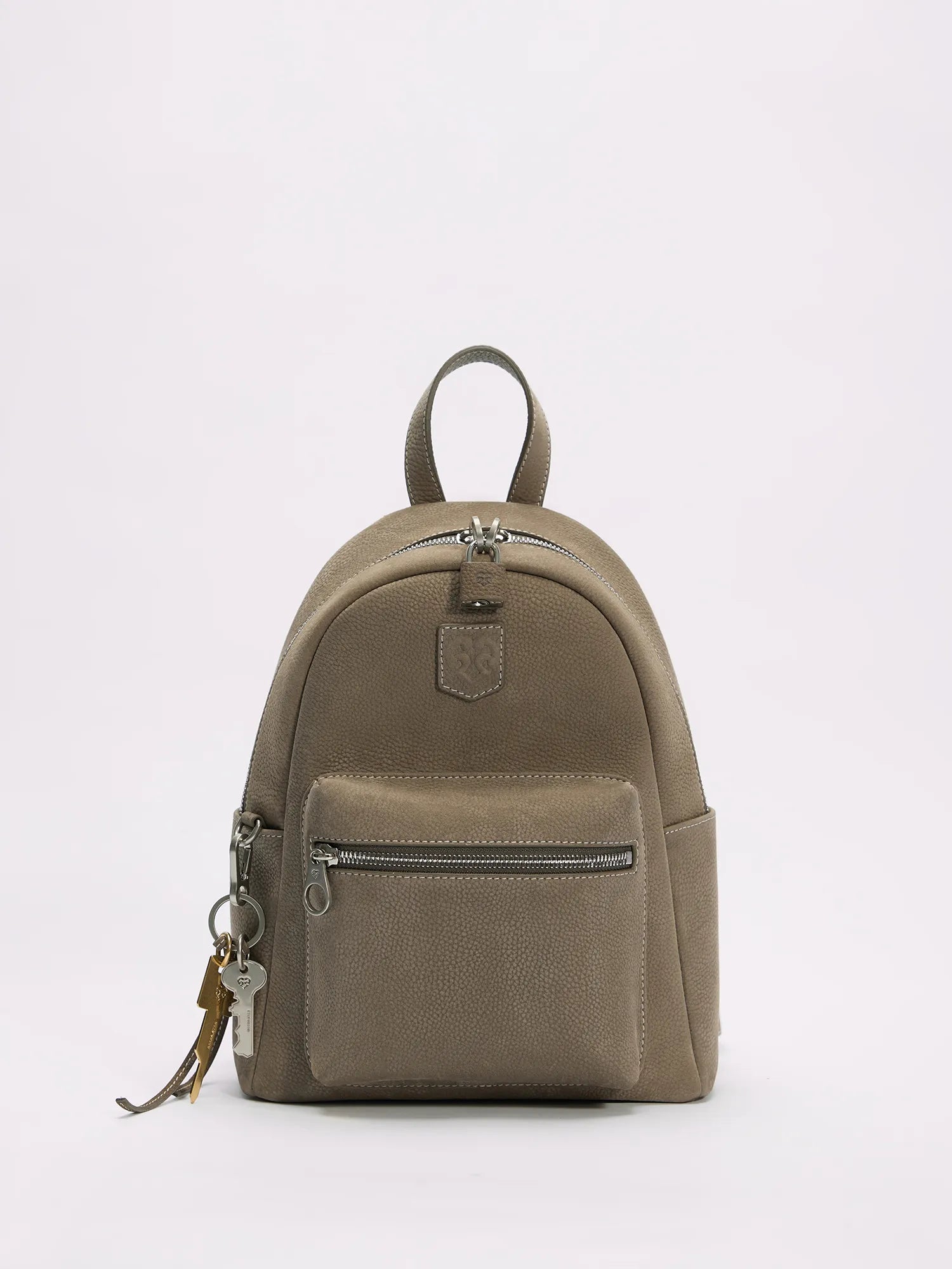 Beersister Suede Pebbled Leather Backpack