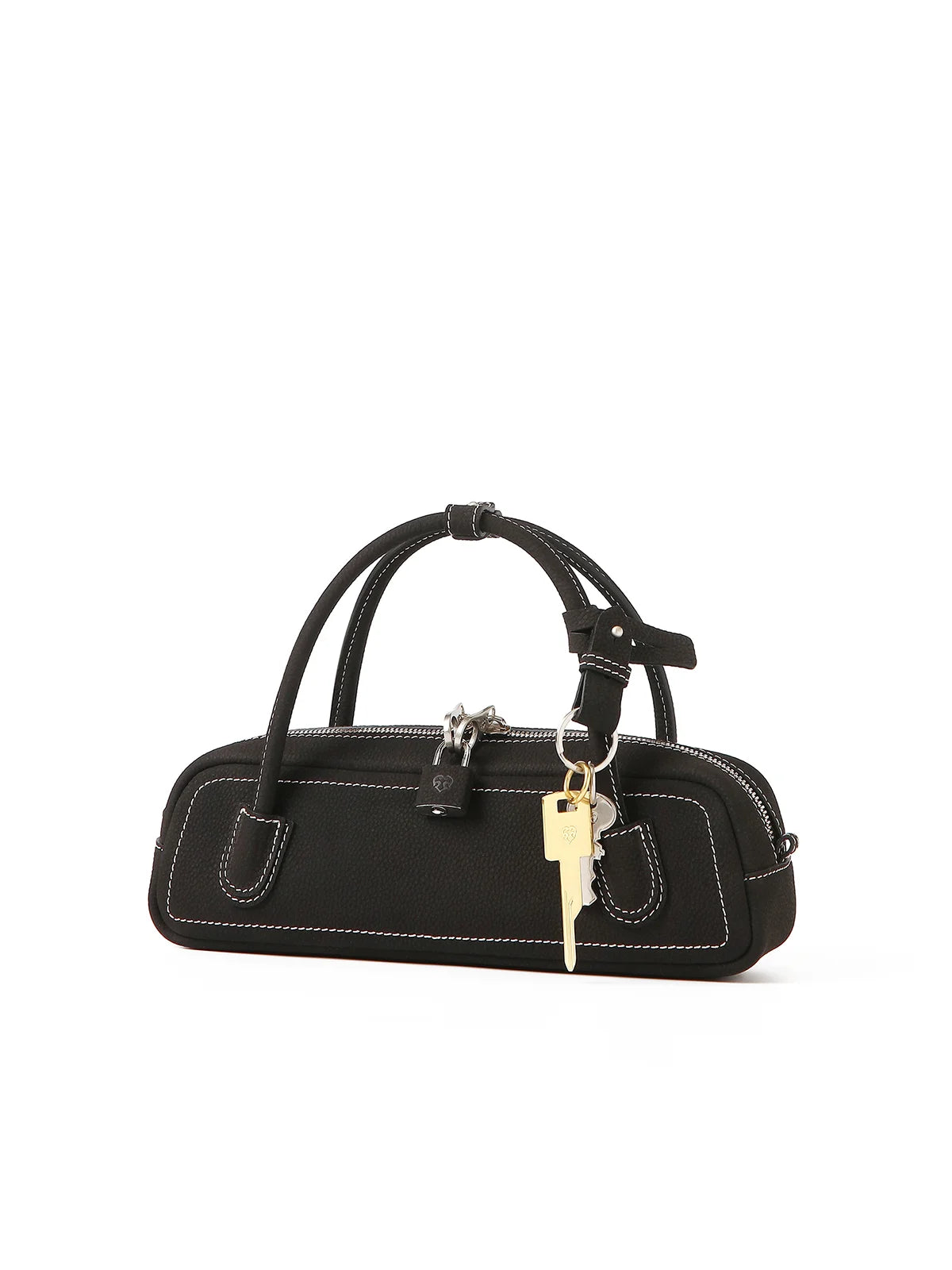 Beersister Suede Leather Mini Baguette Bag
