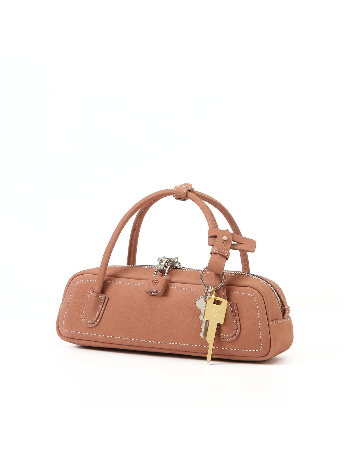Beersister Suede Leather Mini Baguette Bag