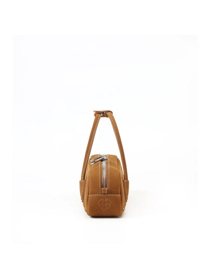 Beersister Suede Leather Mini Baguette Bag