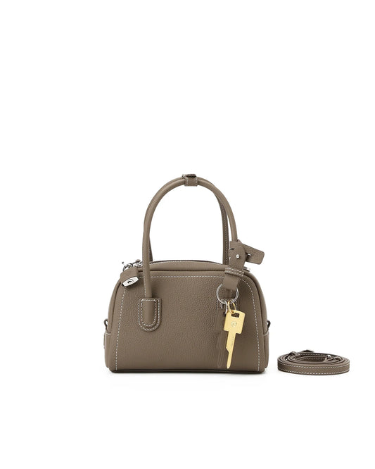 Beersister Top-grain Cowhide Mini Boston Bag