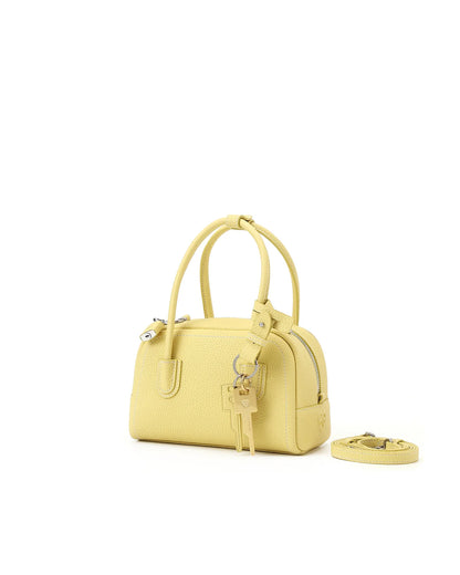 Beersister Top-grain Cowhide Mini Boston Bag