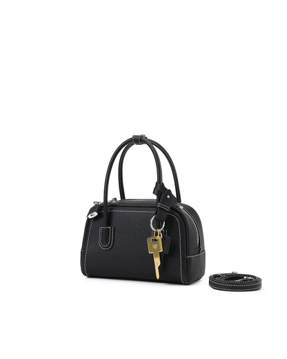 Beersister Top-grain Cowhide Mini Boston Bag