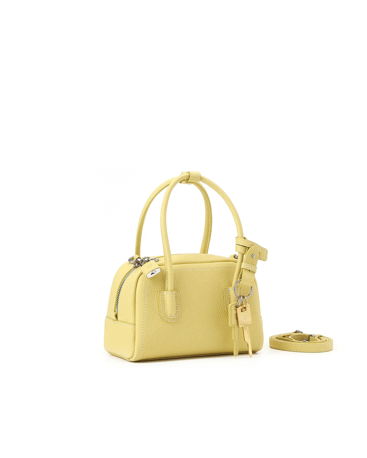 Beersister Top-grain Cowhide Mini Boston Bag