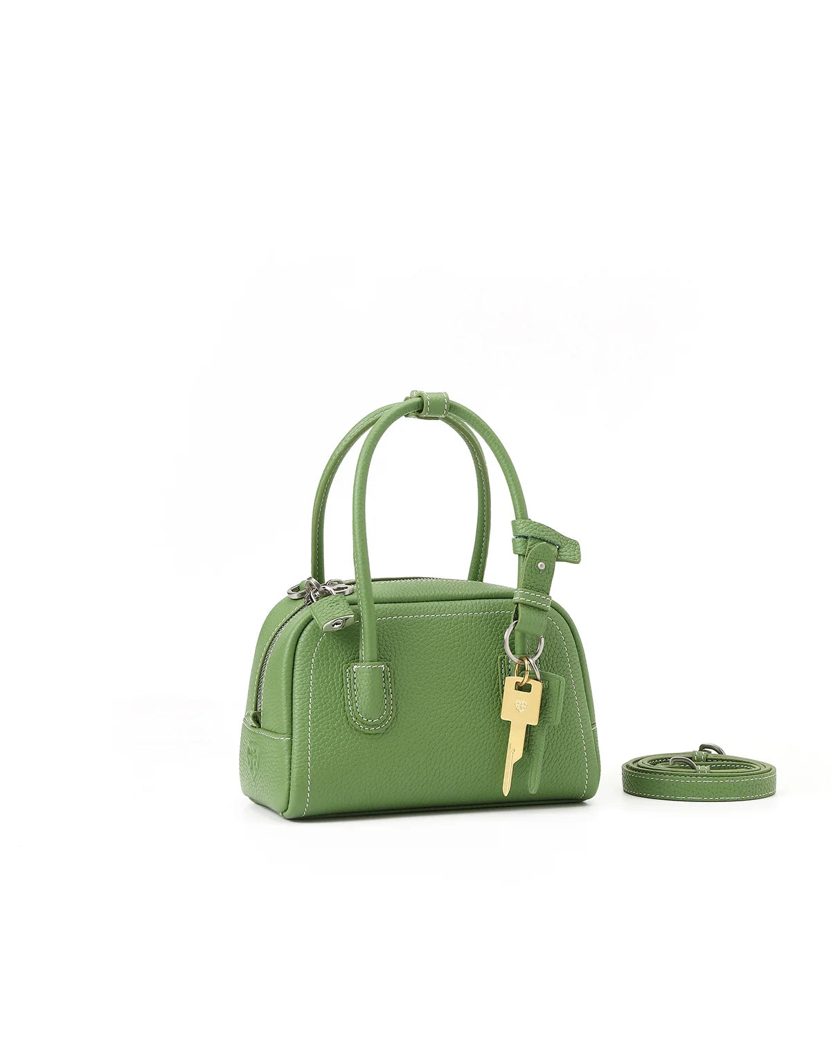 Beersister Top-grain Cowhide Mini Boston Bag