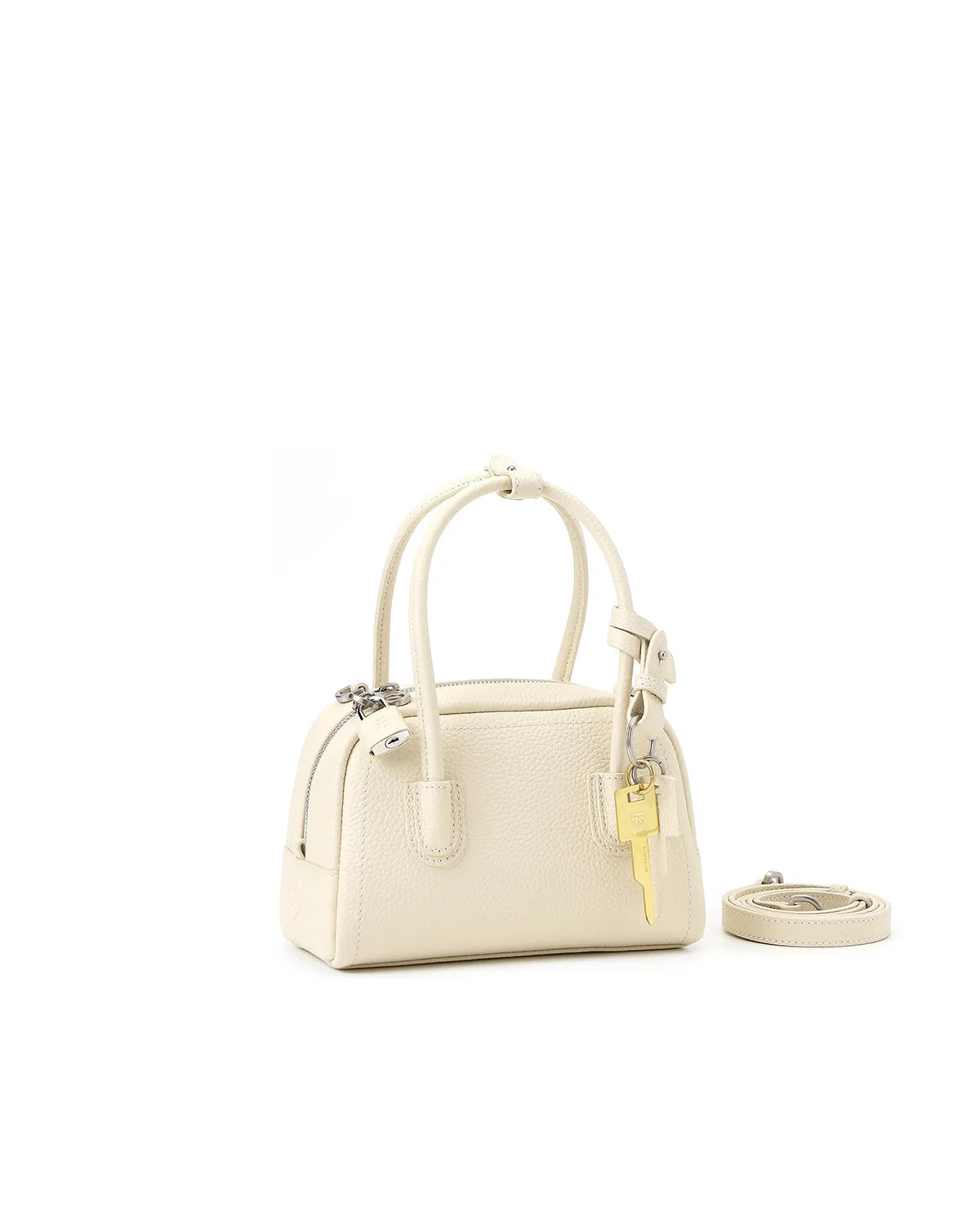 Beersister Top-grain Cowhide Mini Boston Bag