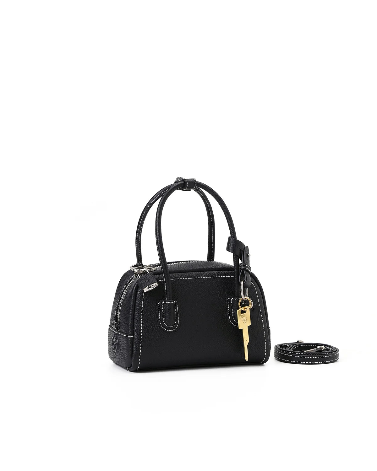 Beersister Top-grain Cowhide Mini Boston Bag