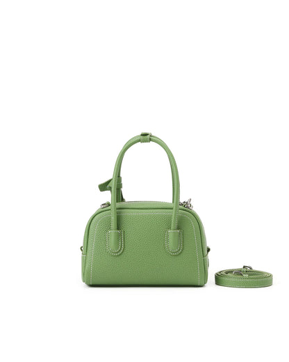 Beersister Top-grain Cowhide Mini Boston Bag