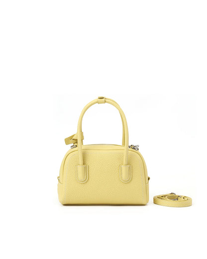 Beersister Top-grain Cowhide Mini Boston Bag