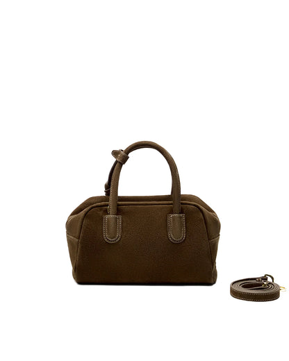 Beersister Soft Lambskin Suede Boston Bag