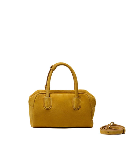 Beersister Soft Lambskin Suede Boston Bag