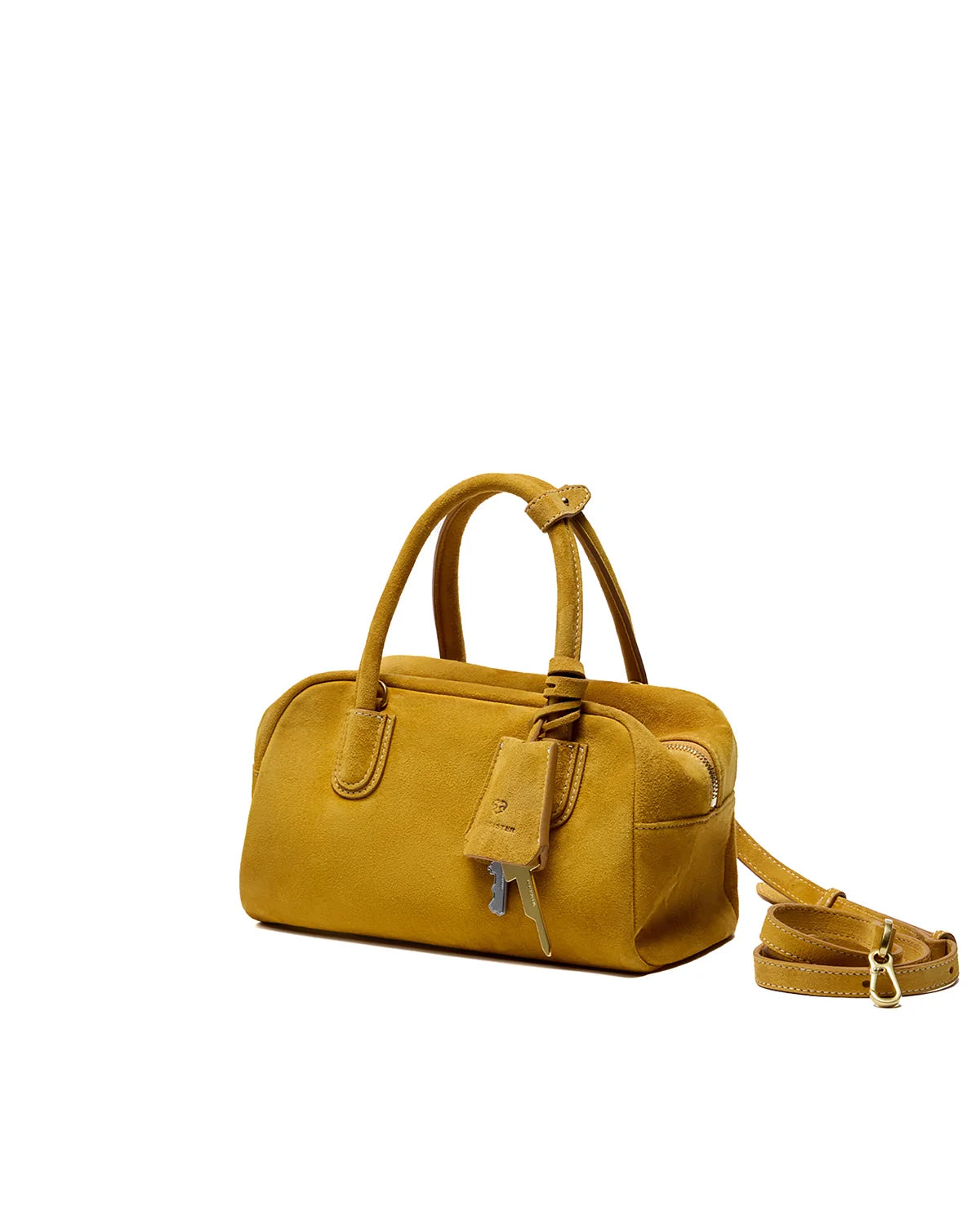 Beersister Soft Lambskin Suede Boston Bag