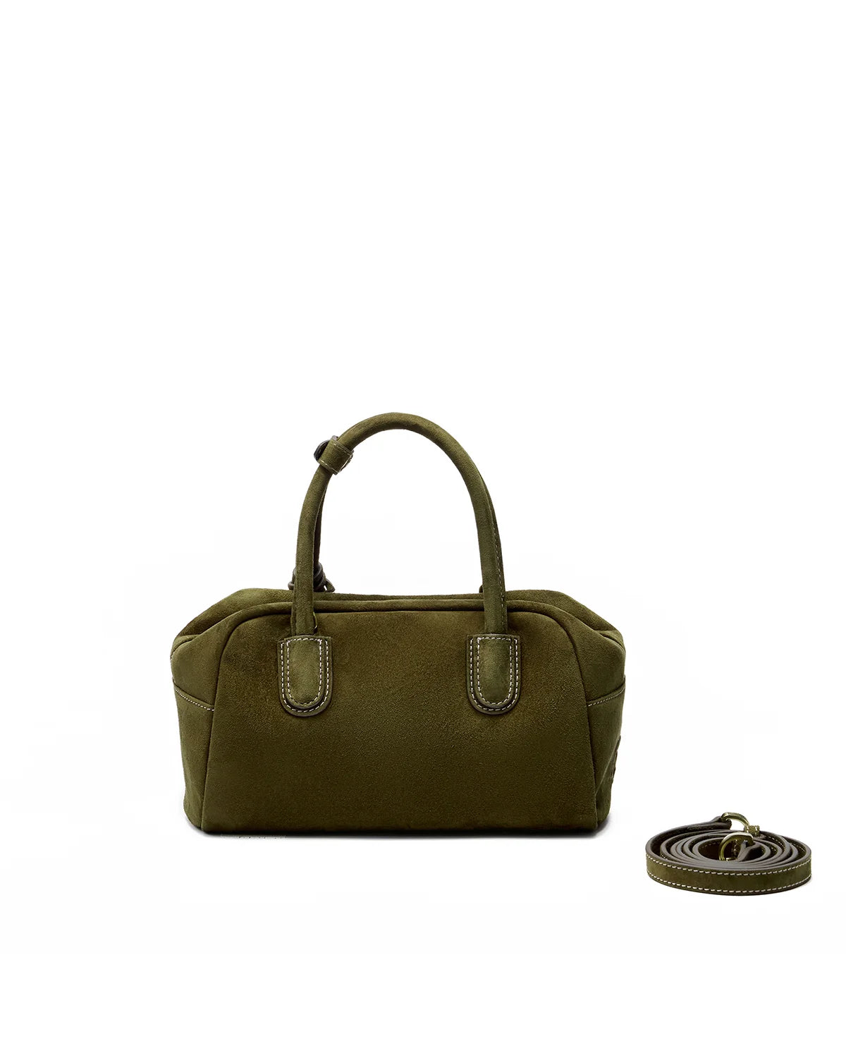 Beersister Soft Lambskin Suede Boston Bag