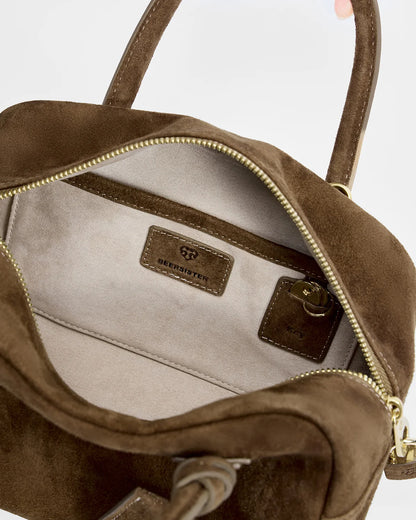 Beersister Soft Lambskin Suede Boston Bag