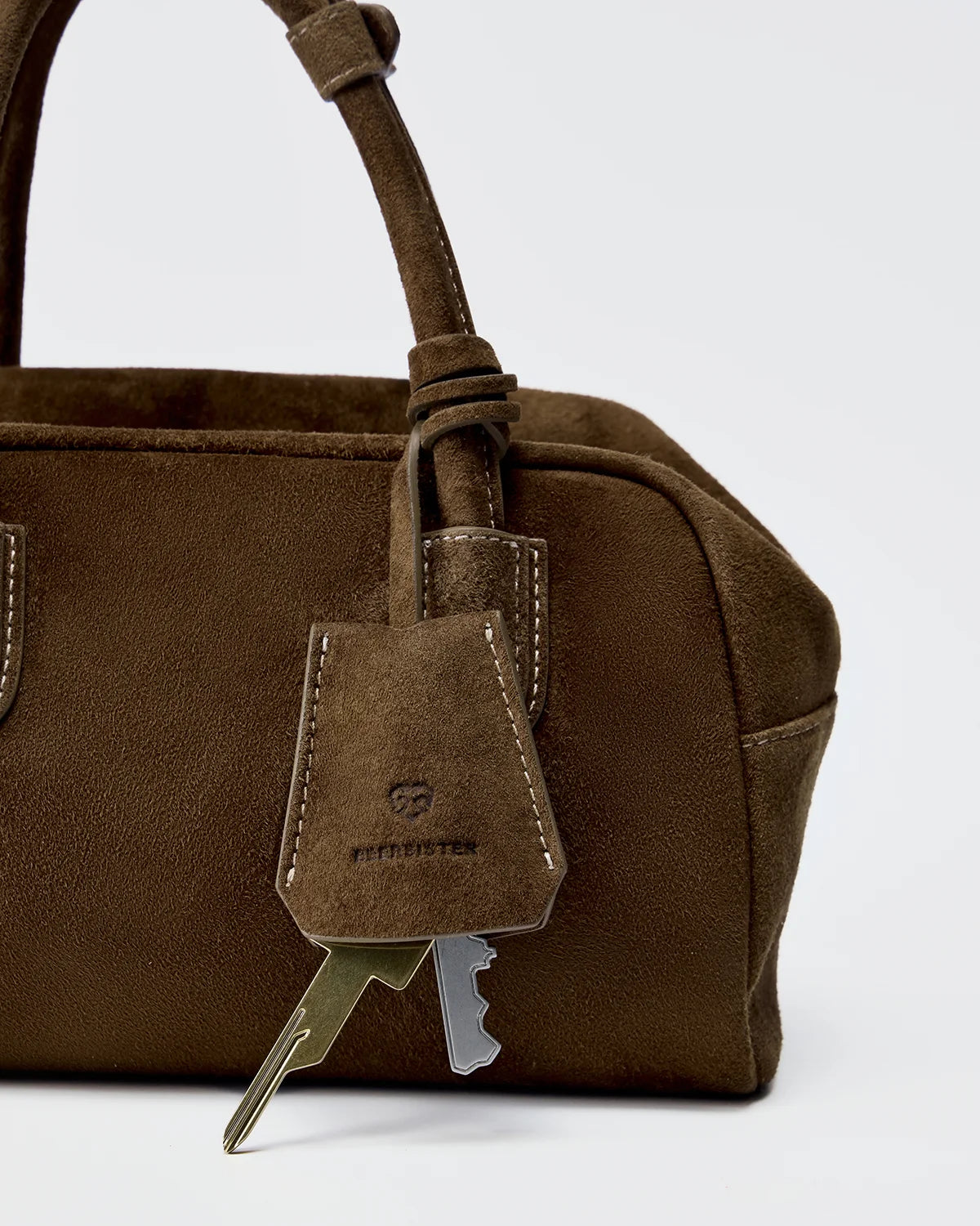 Beersister Soft Lambskin Suede Boston Bag