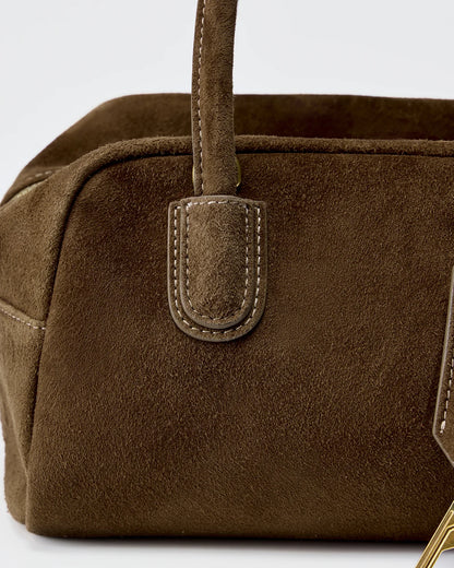 Beersister Soft Lambskin Suede Boston Bag