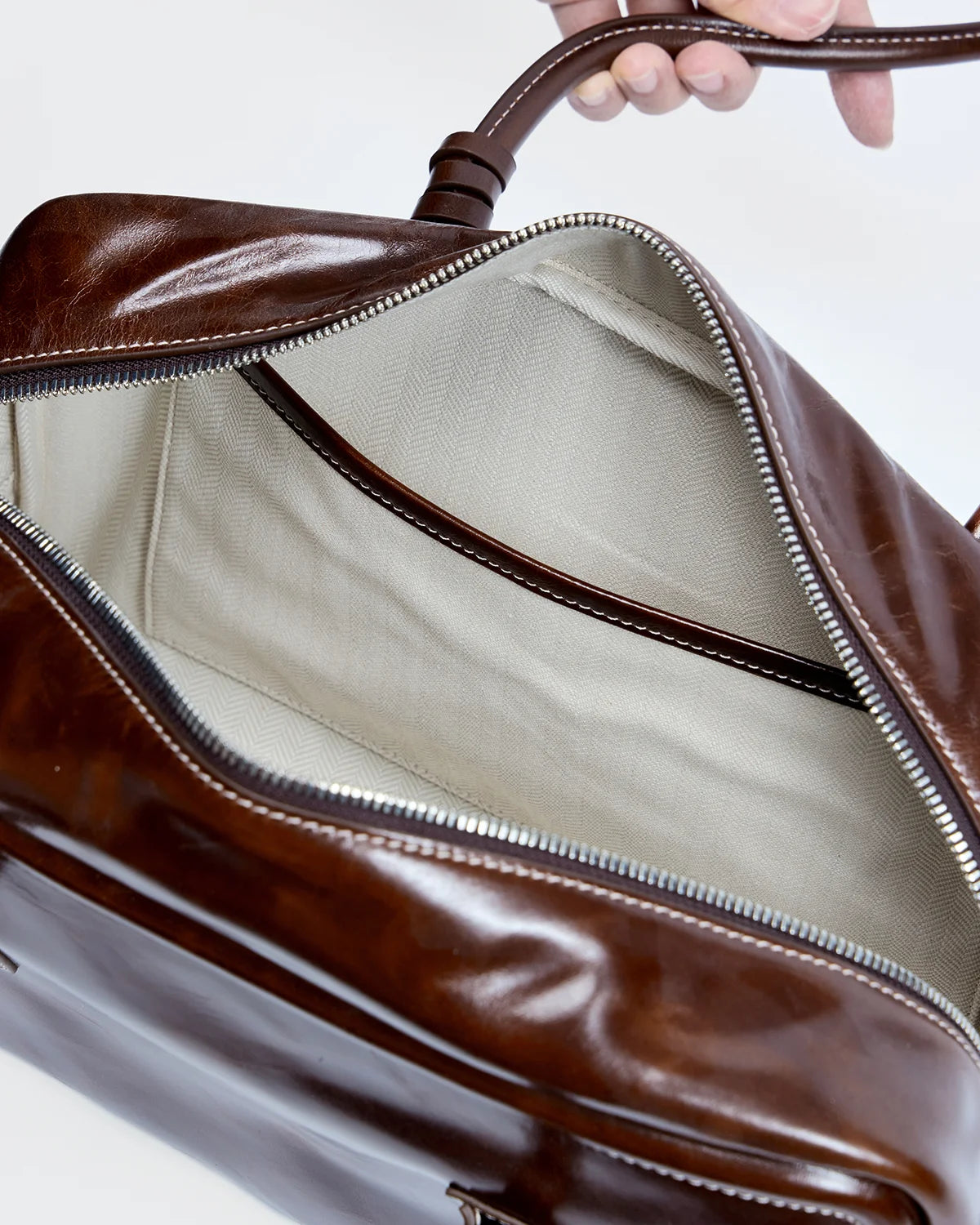 Beersister Vintage Waxed Leather Briefcase