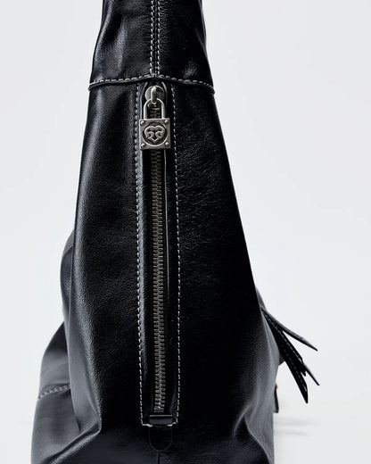 Beersister Waxed Leather HOBO Bag