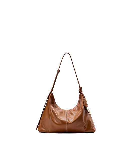 Beersister Thin-Strap Waxed Leather HOBO Bag