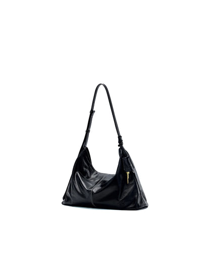 Beersister Thin-Strap Waxed Leather HOBO Bag