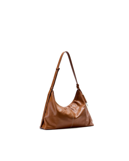 Beersister Thin-Strap Waxed Leather HOBO Bag