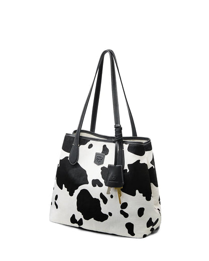 Beersister Cow Print Foldable Tote Bag