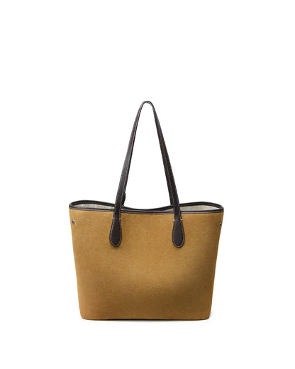 Beersister Suede Cowhide Foldable Tote Bag