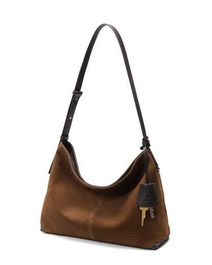 Beersister Suede Cowhide Hobo Bag