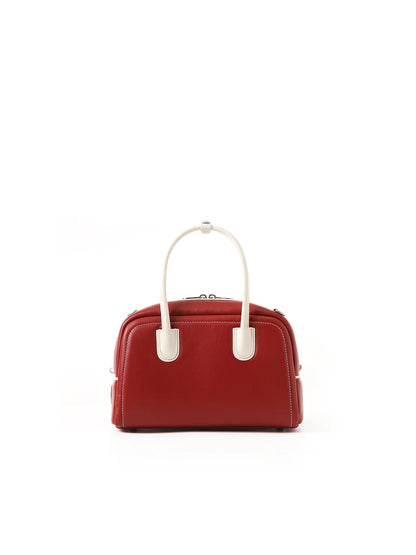 Beersister Two-Tone Sheepskin Boston Bag