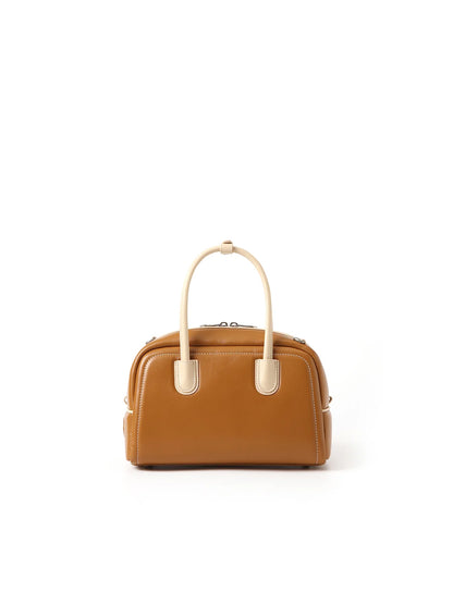 Beersister Two-Tone Sheepskin Boston Bag