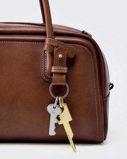 Beersister Top-Grain Waxed Calfskin Boston Bag