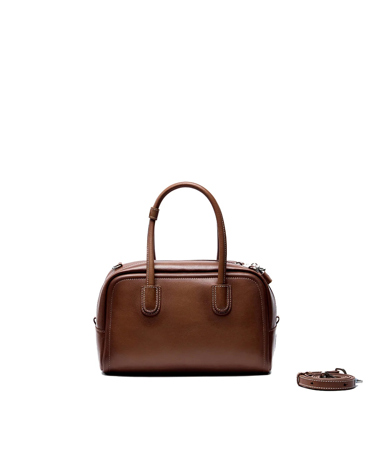 Beersister Top-Grain Waxed Calfskin Boston Bag