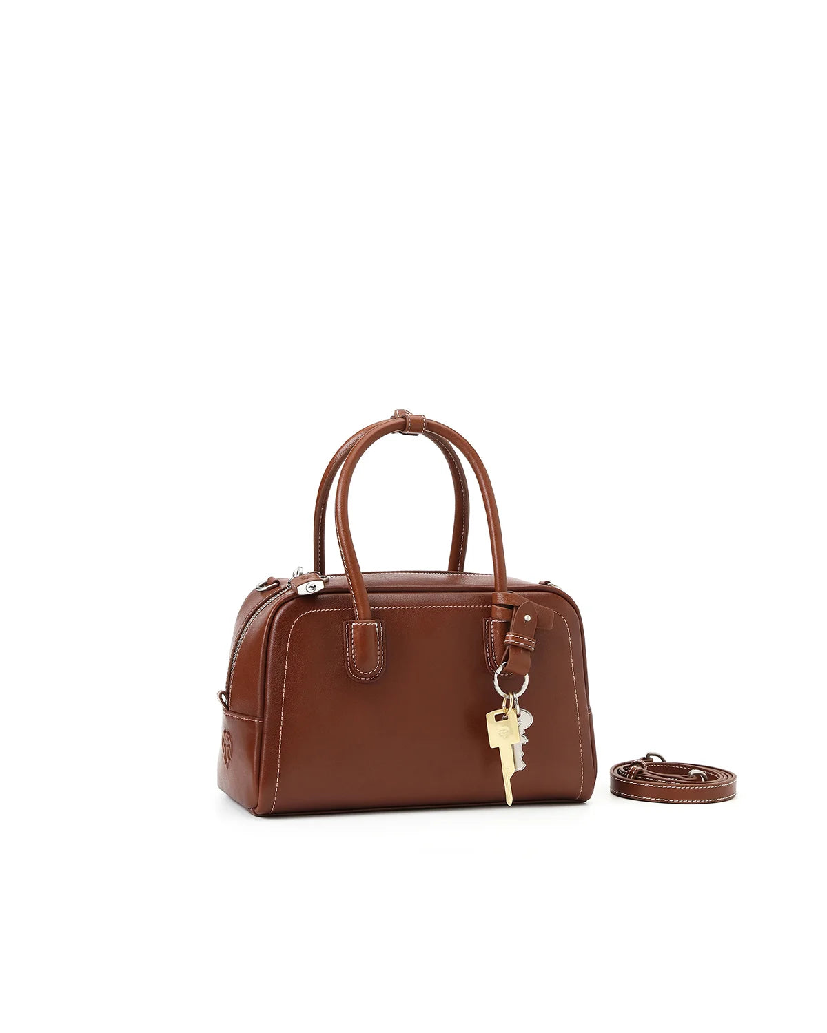 Beersister Waxed Calfskin Boston Bag