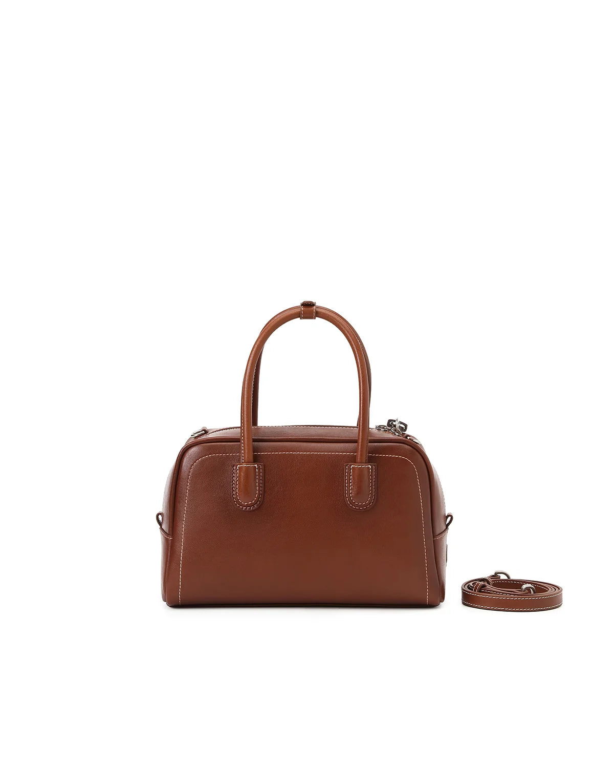 Beersister Waxed Calfskin Boston Bag