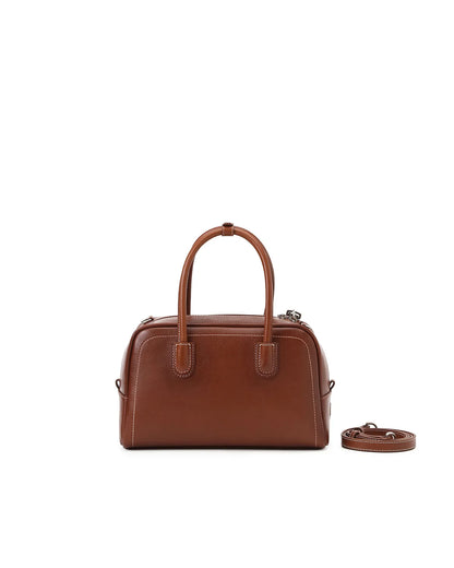 Beersister Waxed Calfskin Boston Bag