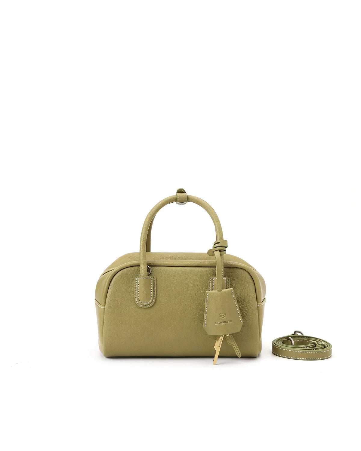 Beersister Vegetable-tanned Goatskin Boston Bag