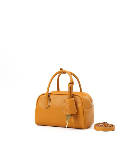 Beersister Vegetable-tanned Goatskin Boston Bag