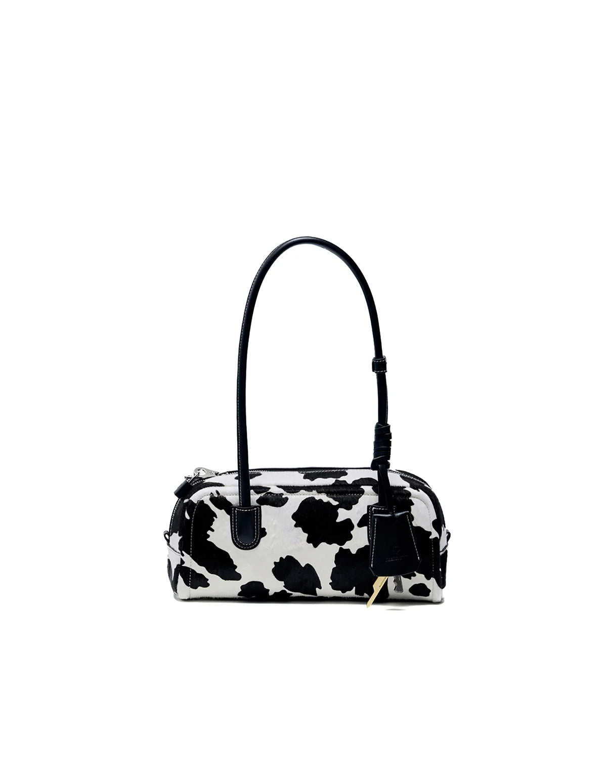 Beersister Cow Print Horsehair-Calfskin Rectangle Bag