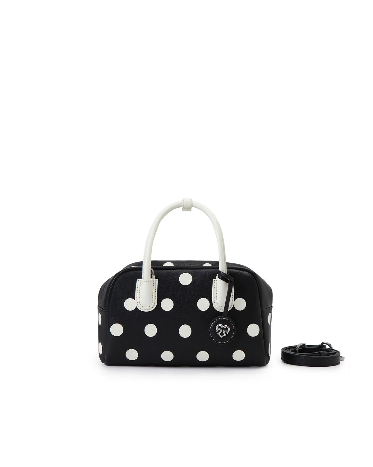 Beersister Polka Dot Sheepskin Boston Bag