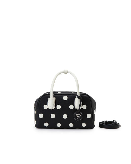 Beersister Polka Dot Sheepskin Boston Bag