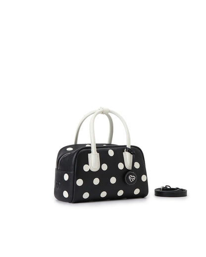 Beersister Polka Dot Sheepskin Boston Bag